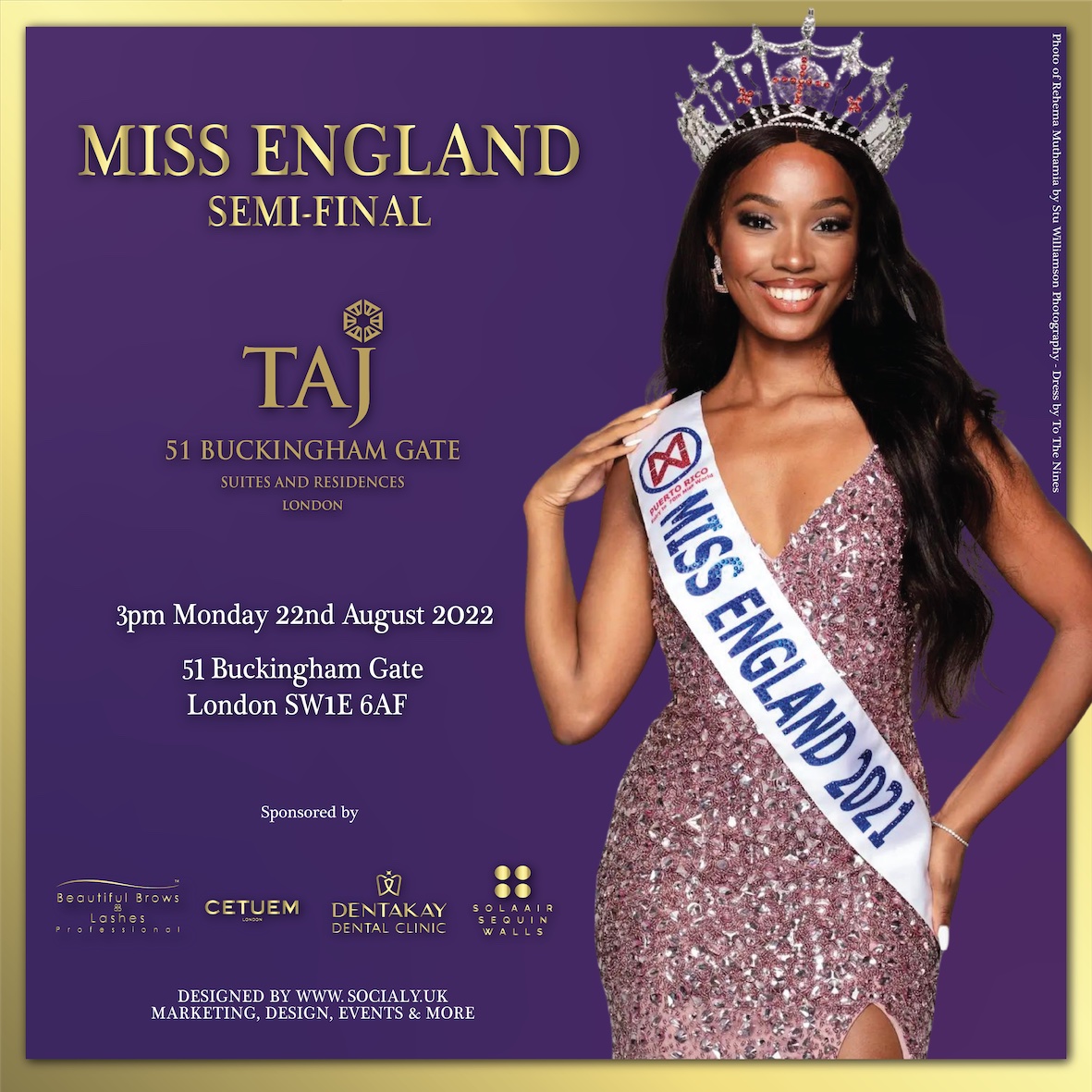 Judges Revealed For The Miss England 22 Semi Final Miss England Contest