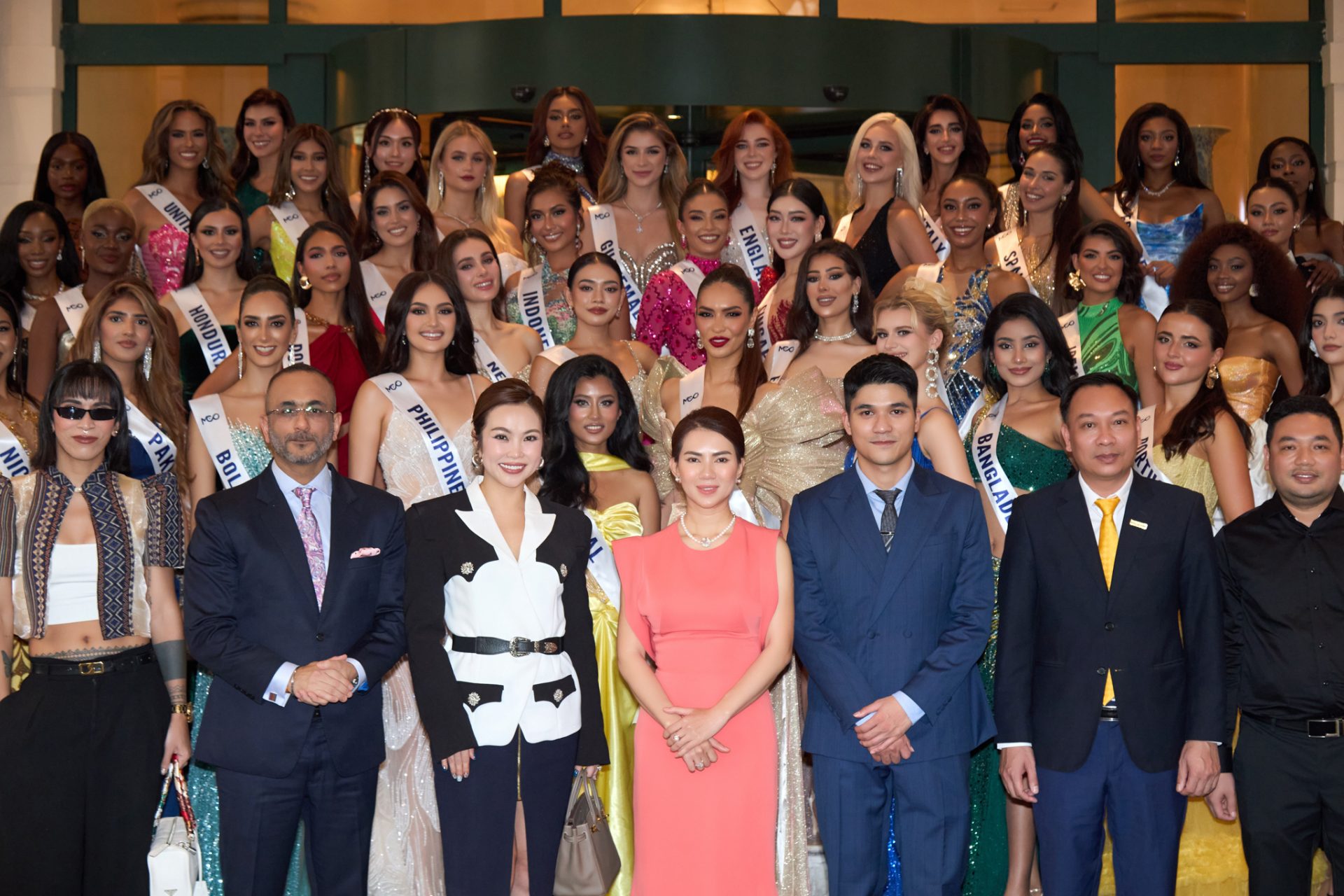 Miss England 2024- first runner up receives her sash at Miss Cosmo opening ceremony